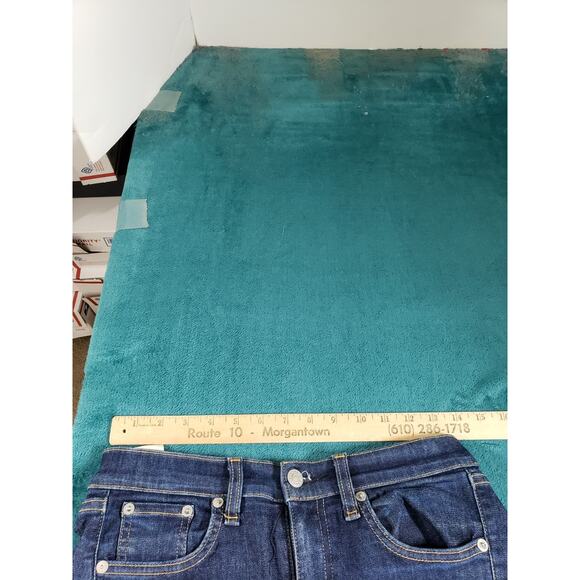 Rag & Bone Jeans Size 26 Blue Pants Mid Rise Ladies Fray Hem Skinny Ankle - Picture 9 of 13